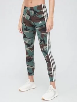 Image of adidas Camo 7/8 Leggings - Khaki Size M Women