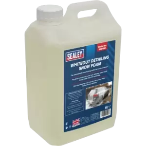 image of Sealey Whiteout Detailing Snow Foam Car Shampoo 5l Pack of 1