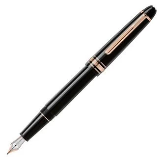 Image of Mont Blanc - Meisterstuck Rose Gold-coated Classique Fountain Pen - Fountain Pens - Black
