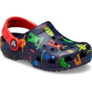 image of Crocs Boys Classic Easy Icon Lightweight Summer Clogs UK Size 4 (EU 19-20)