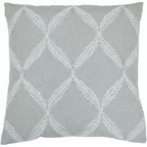 image of Paoletti Olivia Cushion Cover (One Size) (Grey)