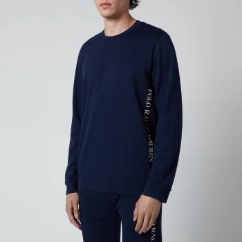 Image of Polo Ralph Lauren Mens Loopback Jersey Long Sleeve Top - Cruise Navy - S