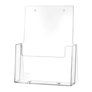 image of Porte-prospectus de table DIN A5 portrait plastique transparent autonome HELIT