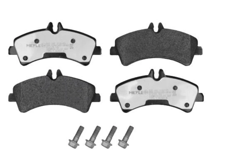 Image of MEYLE 025 292 1720/PD Brake pad set Rear Axle, prepared for wear warning indicator, MEYLE-PD Quality, with anti-squeak plate Brake Pad Set,disc brake