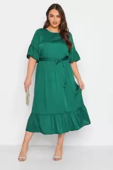 Image of Satin Smock Dress