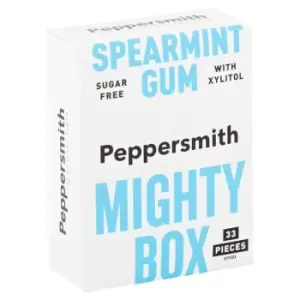 image of Peppersmith 100% Xylitol Mighty Box Spearmint Gum, 50g