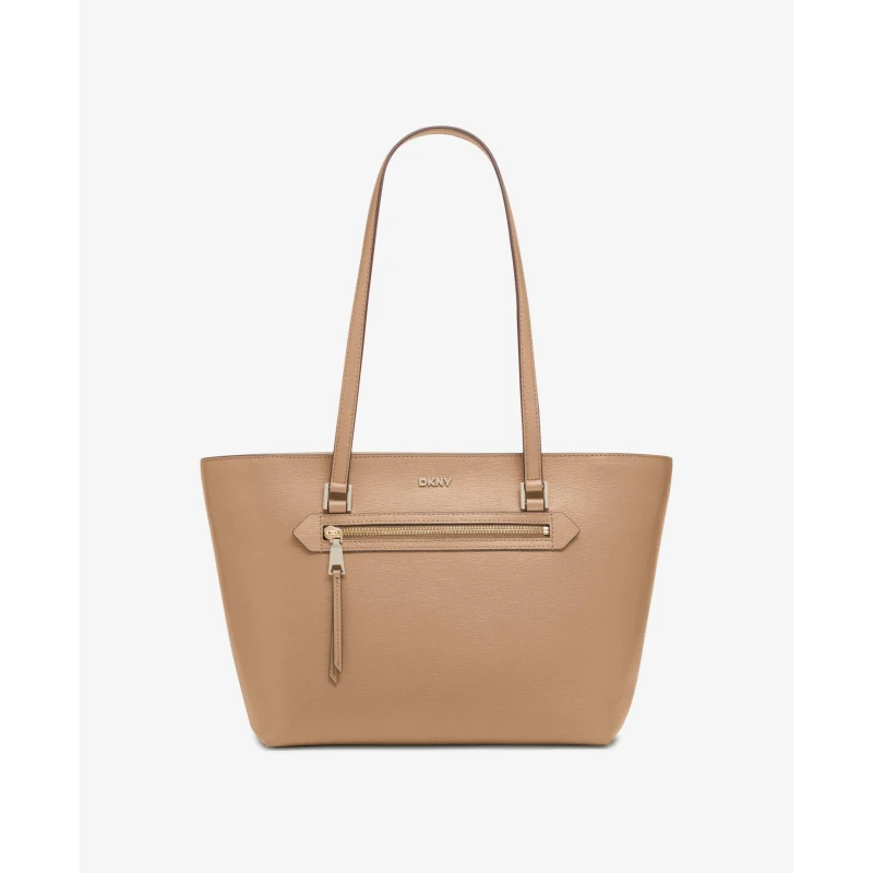 Image of DKNY Womens Bryant Monogram Tote Bag Brown female One Size
