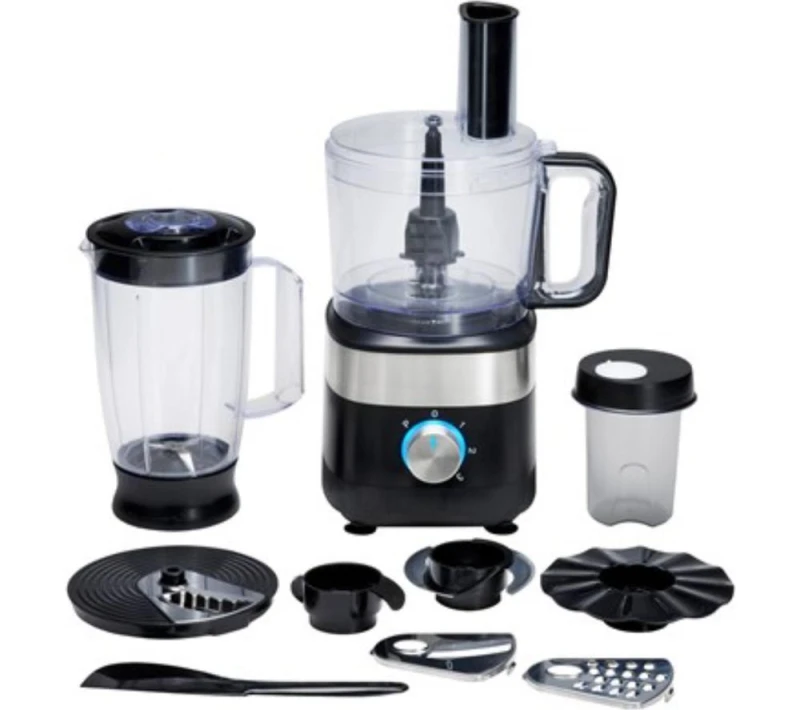 Image of QUEST 34800 Multifunctional Food Processor - Black & Silver,Silver/Grey 5025301348007