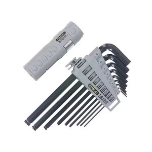 image of Stanley Tools Hexagon Grip Key Set of 9 Metric (1.5-10mm)