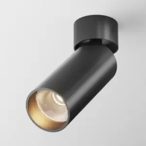 Image of Maytoni FOCUS LED Adjustable Surface Mounted Downlight Black 3000K