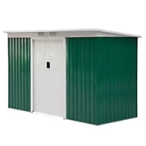 image of OutSunny Garden Storage Shed 845-032 Deep Green 1730 x 2800 x 1300 mm