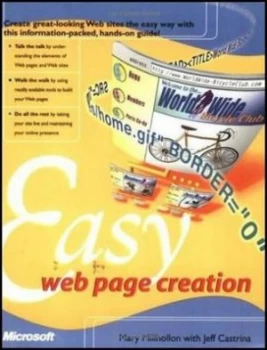 Image of Easy Web Page Creation by Mary Millhollon and Jeff Castrina Book