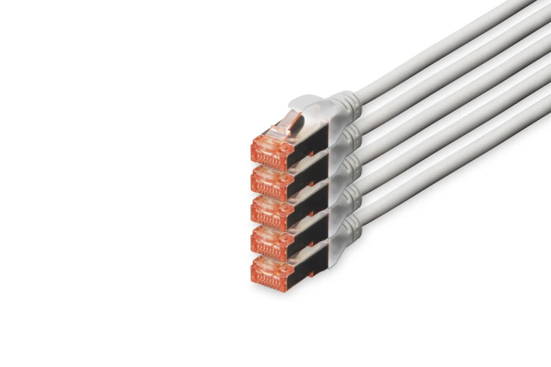 Image of Digitus CAT 6 S/FTP patch cord. 5 units