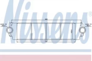 Image of Nissens Intercooler Turbo charger 96683