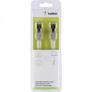 image of Belkin RJ45 Network cable, patch cable CAT 5e S/FTP 2m Grey incl. detent