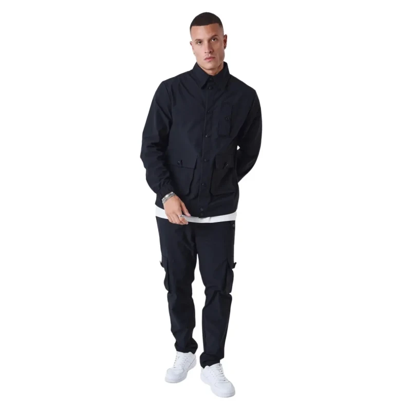 Image of Project X Paris Multi-pocket overshirt Project X Paris Noir Male S