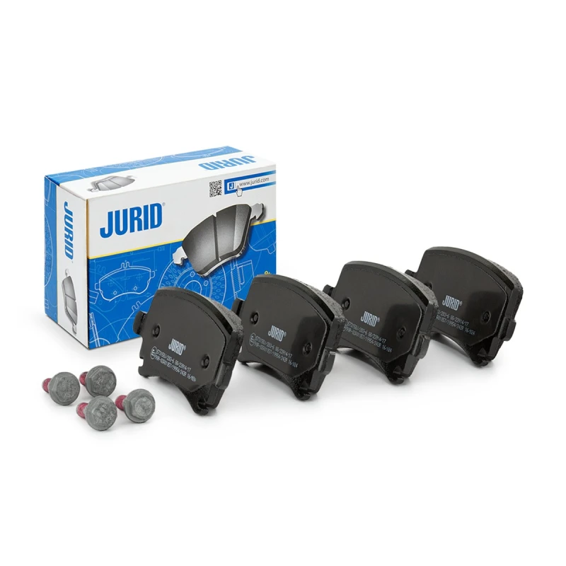 Image of JURID 573158J Brake pad set prepared for wear warning indicator, with accessories Brake Pad Set,disc brake (402)