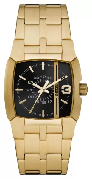 Diesel DZ2151 Cliffhanger Black Dial Gold PVD Plated Watch