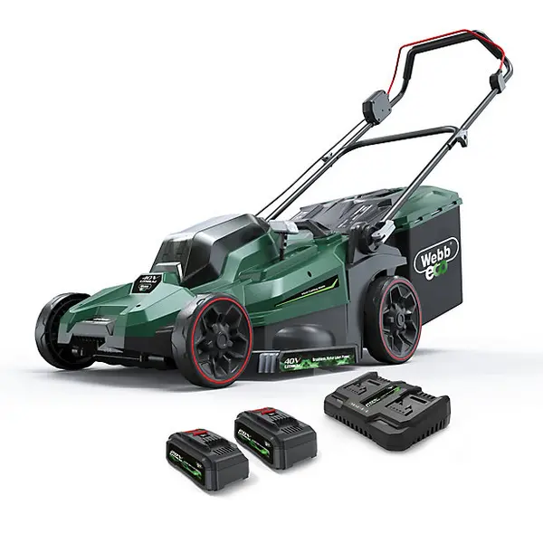 image of Webb WEV20X2LM43 43cm 40V Cordless Brushless Rotary Lawnmower