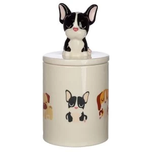 image of Dog Squad French Bulldog Treat Jar/Biscuit Jar