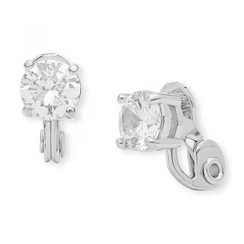 Image of Anne Klein Jewellery Cubic Zirconia Clip On Stud Earrings