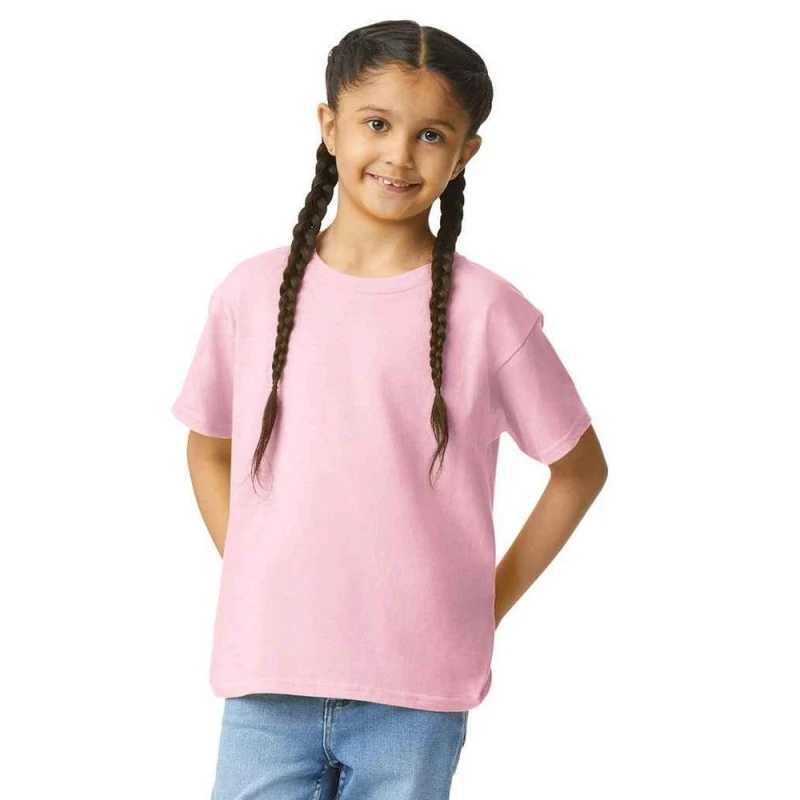 Image of Gildan Plain Lightweight T-Shirt Light Pink unisex