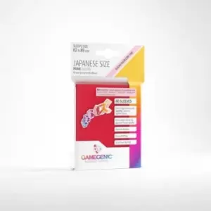 Image of Gamegenic Prime Japanese Sized Sleeves Red - 60 Sleeves