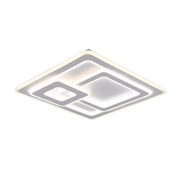 Image of Mita Modern 76W LED Semi Flush Light White Matt 2700-6000K Remote control