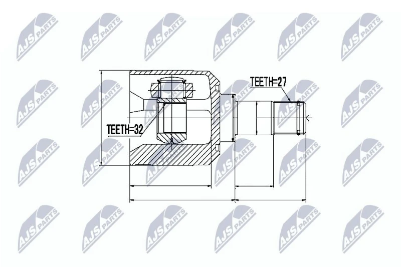 Image of NTY CV joint kit NTY NPW-MS-036