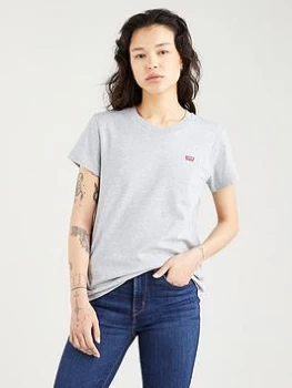 Levis Small Logo Perfect T-Shirt - Grey, Size Xxs, Women