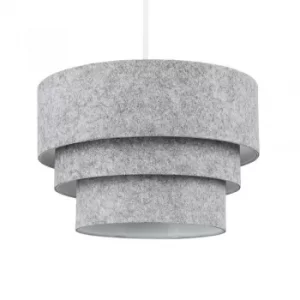 Image of Aztec Felt Pyramid Pendant Shade in Grey