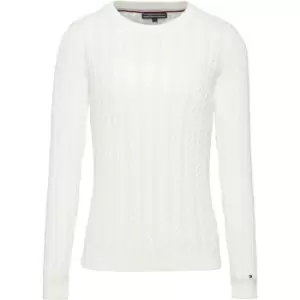 Image of Tommy Hilfiger Pascalino Cable Sweater - White