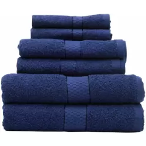 Image of Thread and Loom 6pc Navy Blue Towel Set - Premier Housewares