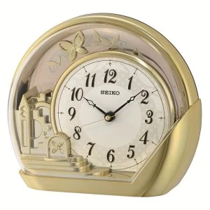 Image of Seiko QXN232G Mantel Clock - Gold