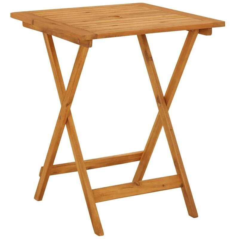 Image of VIDAXL Folding Garden Table 60x60x75cm Solid Acacia Wood Vidaxl 8720286200230