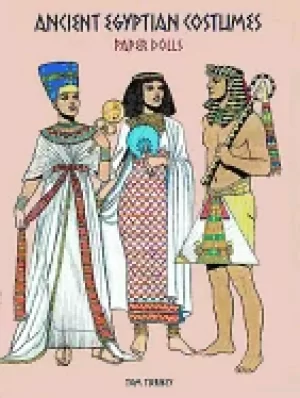 Image of ancient egyptian costumes paper dolls