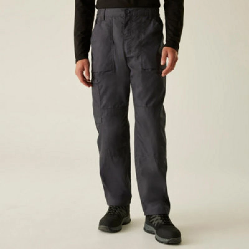Image of Regatta The Action Trousers are made from a durable polyco Workwear Trousers 34 Grey 44007102034