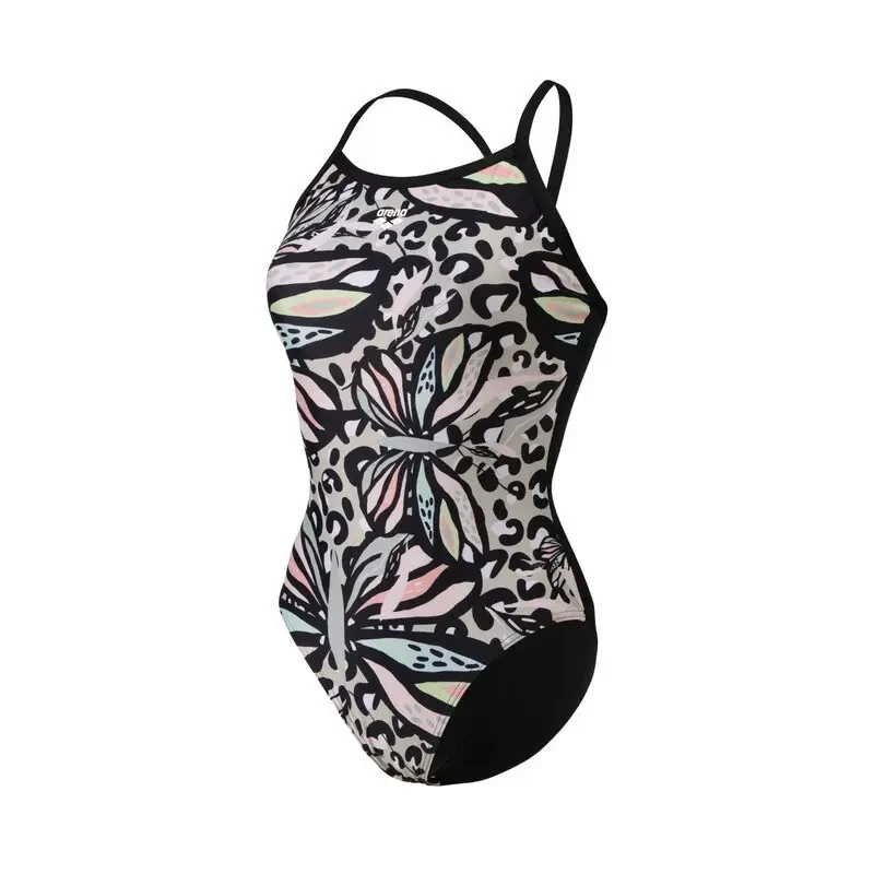 Image of Womens 1 Piece swimsuit Arena Butterflies Noir Female 40