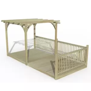 Image of 8' x 16' Forest Pergola Deck Kit No. 7 (2.4m x 4.8m)