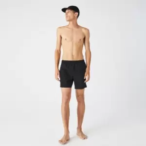 image of Lacoste Mens Light Swimming Trunks Size 3 - S Black