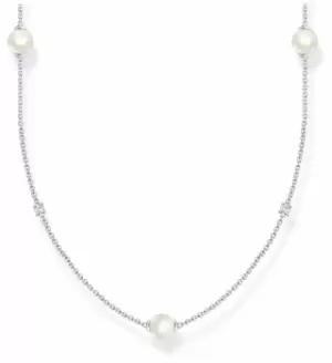 image of Thomas Sabo KE2125-167-14-L90V Pearl Cubic Zirconia Sterling Jewellery