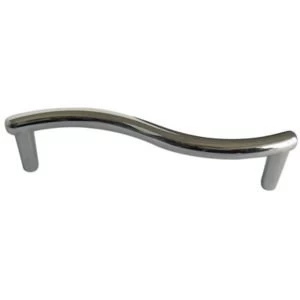 Image of BQ Chrome Effect Wave Furniture Pull Handle Pack of 6