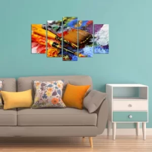 Image of 5YBMDF-01 Multicolor Decorative MDF Painting (5 Pieces)