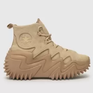 Image of Converse Run Star Motion Cx Hi Trainers In Beige