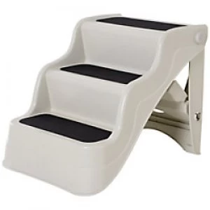 Image of PawHut Dog Ramp Cream, White 390 mm x 490 mm x 390 mm