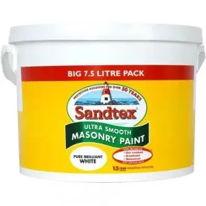 image of Sandtex Ultra Smooth Masonry Paint 7.5 Litre Pure Brilliant White