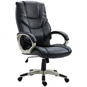 image of HOMCOM Office Chair Black PU Leather 5550-3300