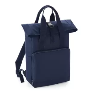 image of BagBase Twin Handle Roll-Top Backpack (One Size) (Navy Dusk)