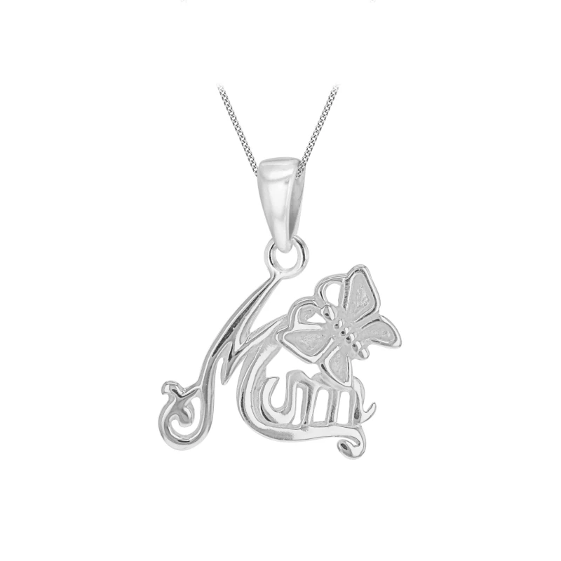 Image of Be You Sterling Silver Mum Necklace Silver female 18inch