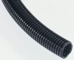 Image of HellermannTyton IWS Plastic Flexible Conduit Black 12mm x 50m